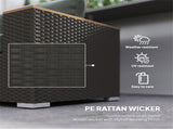 Rattan Three-Seat Sofa 92431765