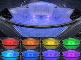 59" light luxury double corner whirlpool bathtub, 20 sets of multi-directional massage nozzles, W3605P566240