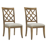 Wooden Frame Upholstered Dining Chairs set of 2,Mid Century Retro Chairs Comfor Kitchen Chairs for W2582P205379