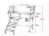 Stainless Steel Dog Washing Station 15897925