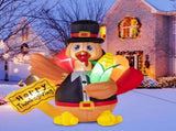 5ft 12W Turkey with Corn 7pcs LED Light Garden Turkey Decoration 05335220