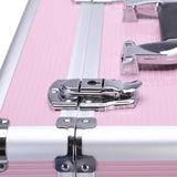 3 in 1 Aluminum Cosmetic Makeup Case Tattoo Box Pink 37002092