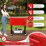 80Qt Red Box Black Square Foot Tube With Drain Pipe Freezer Incubator 63610746