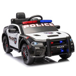 ZUN Licensed Dodge Charger,12v Kids ride on police car W/Parents Remote Control,anti-collision W1396P172631