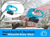 800W Electric Snow Shovel Cordless, Lightweight Foldable Snow Remover with Safety Lock, 49348714