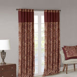 ZUN Jacquard Curtain Panel Pair B03598093