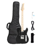 ZUN Maple Fingerboard GTL Electric Guitar SS Pickup Black 41003192