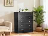 Black matte finish particleboard with melamine veneer, 66*40*111cm, 42 drawer cabinet, matte gold 78655357