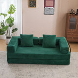 Floor,Compression Sofa,Convertible Floor Sofa Bed-with Pillow Back Support Armrest,Comfy Futon W3723P345018