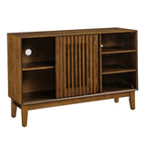47.3" Sideboard Buffet Cabinet with Storage, Farmhouse Fluted Sideboard with 2 Doors & Solid Wood W1801P288503