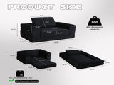 Compression Human Dog Sofa Bed for Adult & Pets,Modern Floor Couch With Pillow for Living Room 51304320