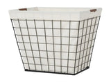 75L Rectangular Steel Wire Laundry Hamper with Removable Liner, Natural, Adult 92990725