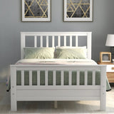 Wood Platform Bed with Headboard and Footboard, Full WF192974AAK