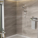 Multi Function Dual Shower Head - Shower System with 4.7" Rain Showerhead, 8-Function Hand Shower, W124362275