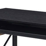 ZUN Black Computer Desk with Keyboard Tray B062P184575