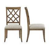 Wooden Frame Upholstered Dining Chairs set of 2,Mid Century Retro Chairs Comfor Kitchen Chairs for W2582P205379