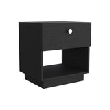 Nightstand Viliigili, One Drawer, Black Wengue Finish B092123121