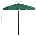 ZUN Outdoor beach umbrella 79509056