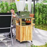 Outdoor Bar Cart Grill Table 01747116