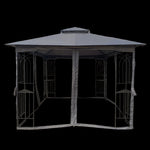 ZUN 10x10 Outdoor Patio Gazebo Canopy Tent With Ventilated Double Roof And Mosquito net W41940785