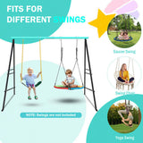 Swing Stand Frame,Swing Set Frame for Both Kids and Adults,500 Lbs Heavy-Duty Metal A-Frame Backyard 69258151