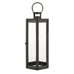 ZUN FRANK 23"H STAINLESS STEEL LANTERN 72191.00BLK