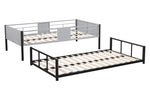 ZUN Metal Twin over Twin Bunk Bed with Vent Board/ Heavy-duty Sturdy Metal/ Noise Reduced/ Safety W427P154977