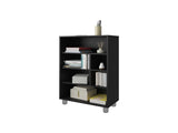 Black Bookcase with Six Shelf B062P252203