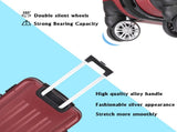 3-in-1 Portable ABS Trolley Case 20" / 24" / 28" Wine Red 20888432