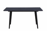 ZUN Modern Contemporary Dining Table 1pc Black Sintered Stone Table Stylish Dining Furniture B011140183