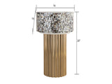 ET 1207-16 End Table Finished With Mother Of Pearl Top B009140759