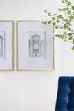 Set of 2 Fake Pencil Architectual Wall Art, Wall Decor Accent, 24" x 32" W2078130277