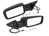 Left & Right Side Mirrors Manual Fold Heated LED Signal Replacement for Ram 1500 2500 3500 98937342