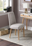 Taylor Chair With Natural Legs And Gray Fabric 28991-NAG
