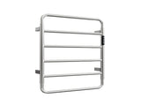18.7" Heated Towel Rack for Bathroom,Wall Mounted with Intelligent Touch Screen Timer, 6-Bar Towel 60822670