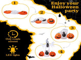 11.8 FT Halloween Inflatables Ghost Spider Pumpkin Outdoor Decorations, Scary Halloween Giant Blow 28302150