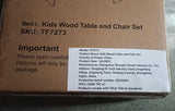 Kids Montessori Weaning Table and Chair Set, Wooden Toddler Table and Chair Set Kids Activity Table 78520812