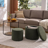 Ottoman, multi-functional combination set table Ottoman, combination of Ottoman and table, with drum W487P243610