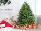 Artificial 7ft Green Christmas Tree with 1375 PE/PVC Mixed Branch Tips, memory wireiron wire, 53602268