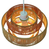 Dorset Pendant Lamp - White and Natural/Terracotta B183P301070