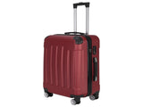 3-in-1 Portable ABS Trolley Case 20" / 24" / 28" Wine Red 20888432