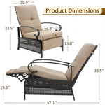 ZUN Adjustable Patio Recliner Chair With Removable Cushion W1236P192257
