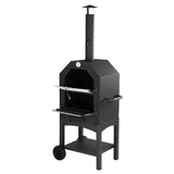 Outdoor Wood Fired Pizza Oven with Pizza Stone, Pizza Peel, Grill Rack, for Backyard and Camping 53882789
