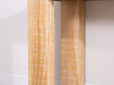 Rustic Natural Wood Console Table 77"Entryway Table with Modern Farmhouse Design Long Narrow W2729P270740