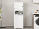 One-Compartment One-Door Tilt-Out Laundry Sorter Cabinet - White W1120P146256