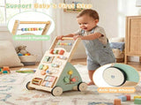 Multifunctional Toddler Learning Walking Toy with Shape Sorter Bead Maze Gear Mirror Counting Beads, 98625309