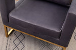 ZUN Lenola Contemporary Upholstered Accent Arm Chair, Gray T2574P164511