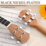23in mahogany body rosewood fingerboard ukulele, cotton bag, capo, strap, picks*3, wrench tool 71530391