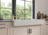 White Farmhouse Sink Deep Apron Sink Undermount Farmhouse Kitchen Sink Single Farm Sink W928P152765