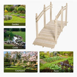 5 ft Wooden Garden Bridge Arc Footbridge 37810356